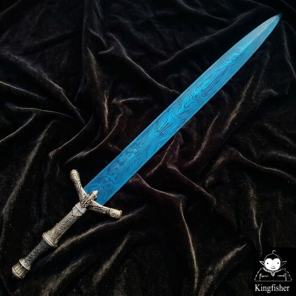 Dark Moon Greatsword Moonlight Sword Elden Ring Bloodborne 40” Cosplay w/ Mount