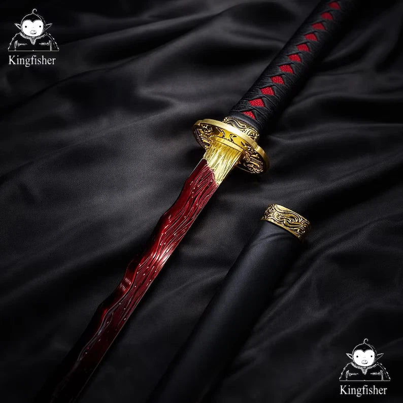 Rivers of Blood Replica Elden Ring Sword 39" Steel w/ Sheath